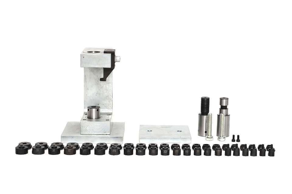 Full set of tooling for staking universal joints 