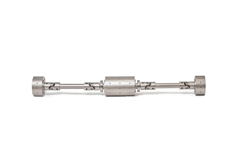 Universal control rotor for testing two-support balancing machines