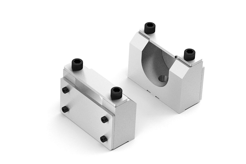 Half-Round Yoke adapters as per standard 65x190 mm from the manufacturer Enset