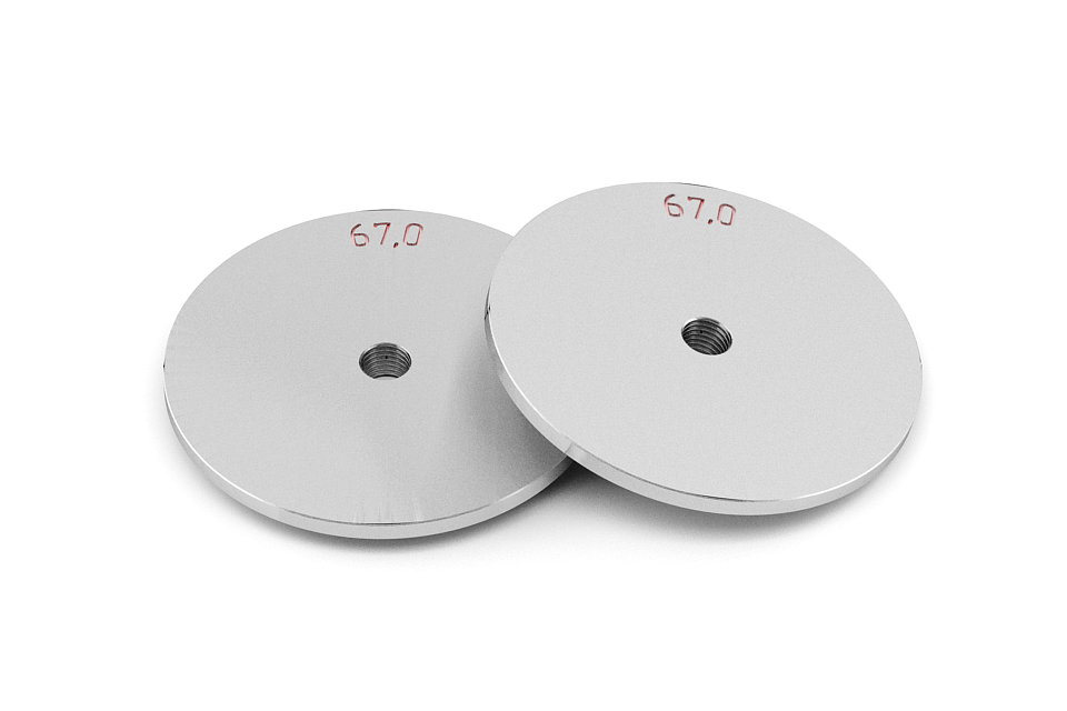 Car mandrels as per DIN standard, 67 mm