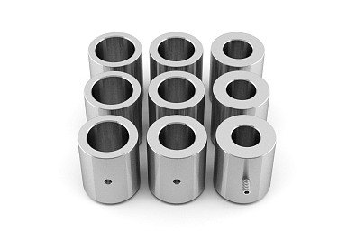 Full set of alignment barrels for cardan shafts with sliding yokes