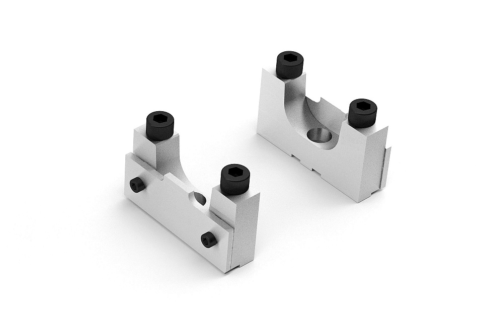 Half-Round Yoke adapters as per standard 38x148 mm from Enset