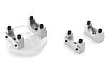Set of half-round yoke adapters as per standard, 48x161
