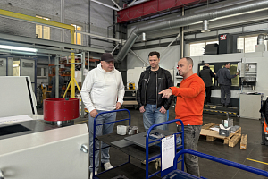 Our clients on a tour of the ENSET plant