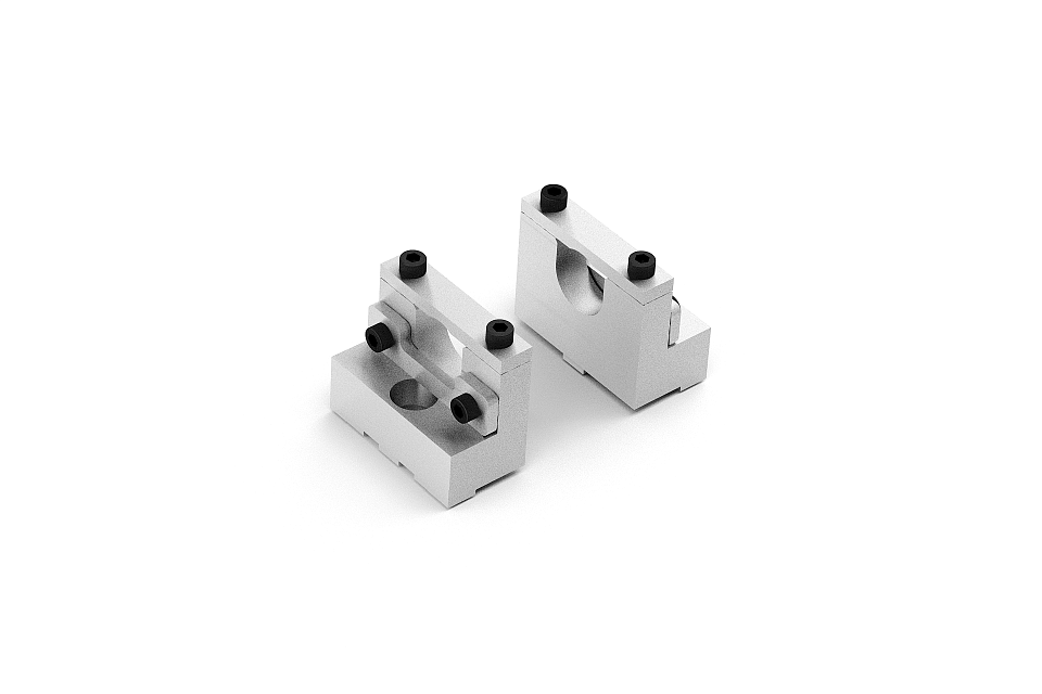 Half-Round Yoke adapters as per standard 27x81.8 mm from Enset