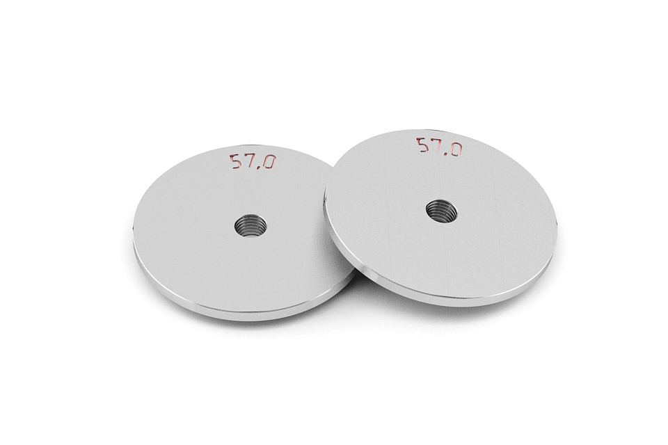 Car mandrels as per DIN standard, 57 mm