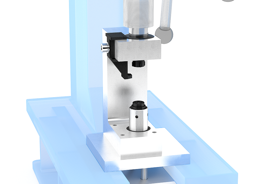 Clamp for PR-6 press for clamping of cardan shaft yoke during staking  from Enset