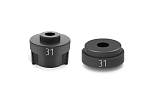 Set of center punch for U-joints 31 mm, 3 beams and corresponding rest