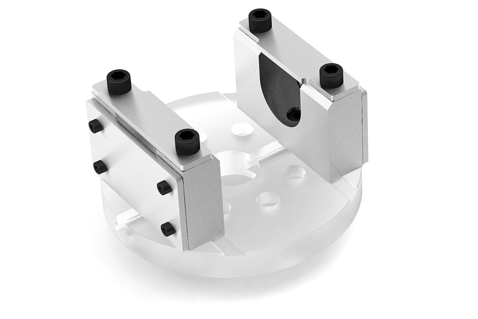 Half-Round Yoke adapters as per standard 55x163.5 mm