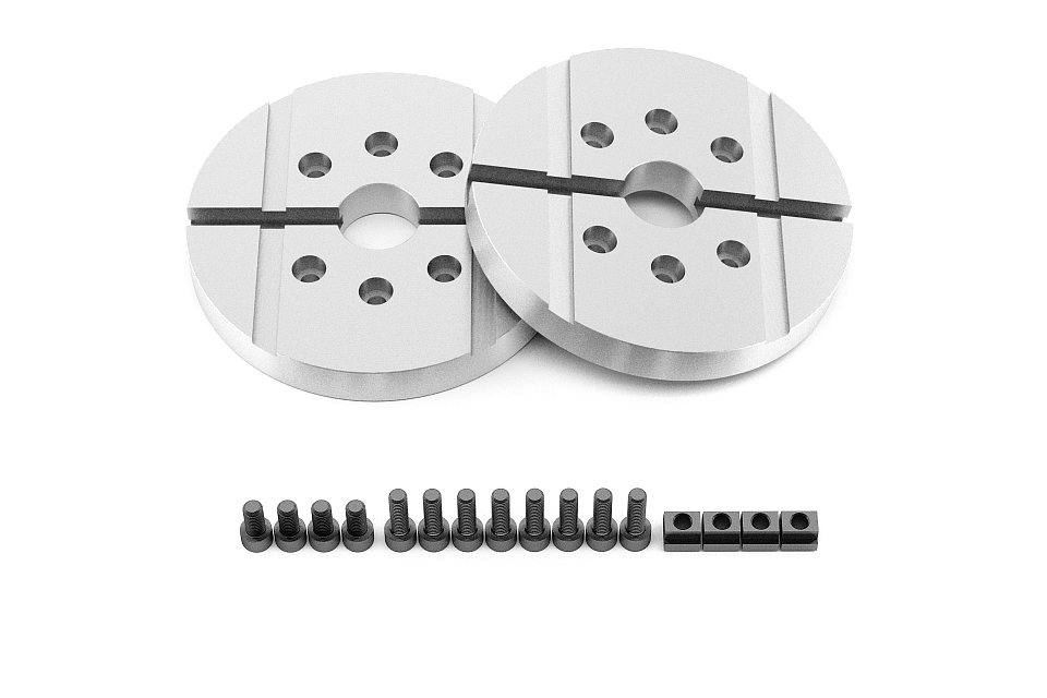 Set of half-round yoke faceplates