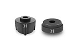 Set of center punch for U-joints 31 mm, 4 beams and corresponding rest