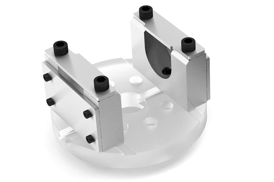 Half-Round Yoke adapters as per standard 60x162.8 mm