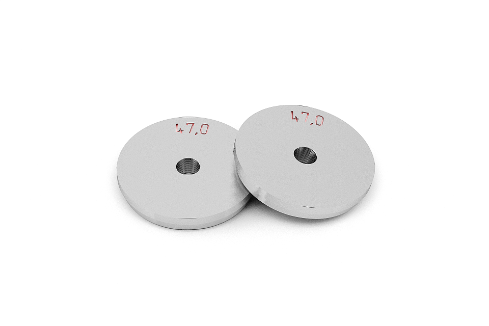 Car mandrels as per DIN standard, 47 mm