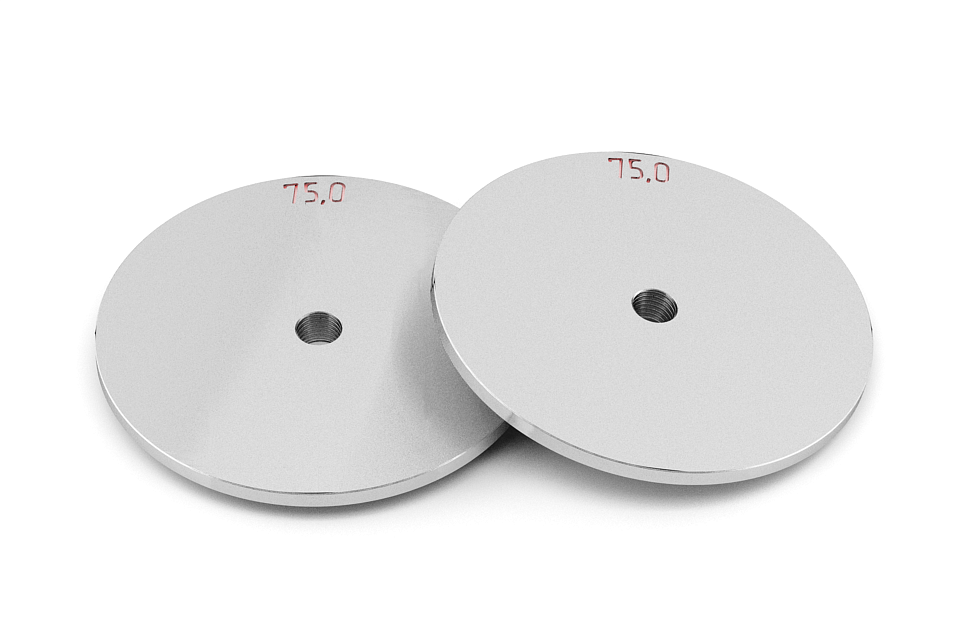 Car mandrels as per DIN standard, 75 mm