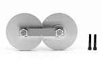 A set of big rollers with a holder from Enset