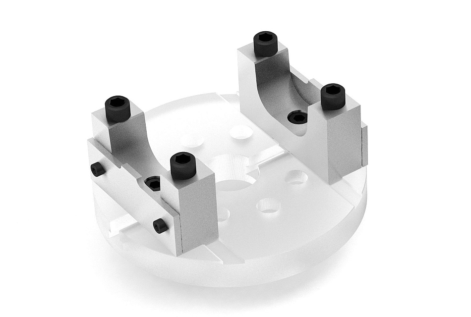 Half-Round Yoke adapters as per standard 48x161 mm